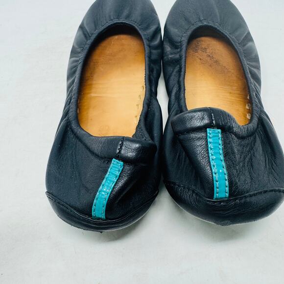 Tieks by Gavrieli Ballet Flats Navy Blue Leather Foldable Travel Shoes Size 7 - Picture 8 of 13